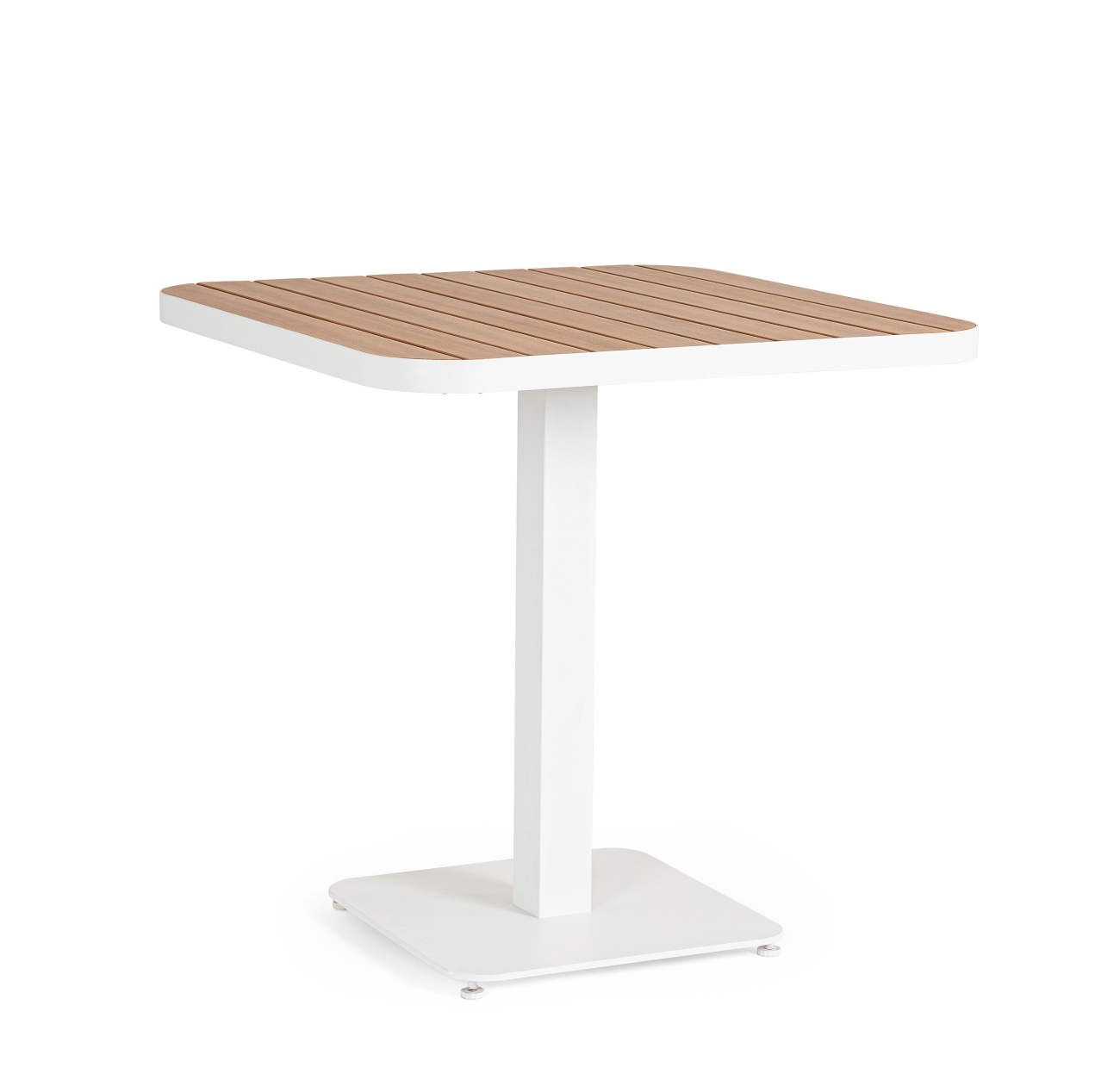 Gartenesstisch Belmar Aluminium 75x75 cm, Weiß
