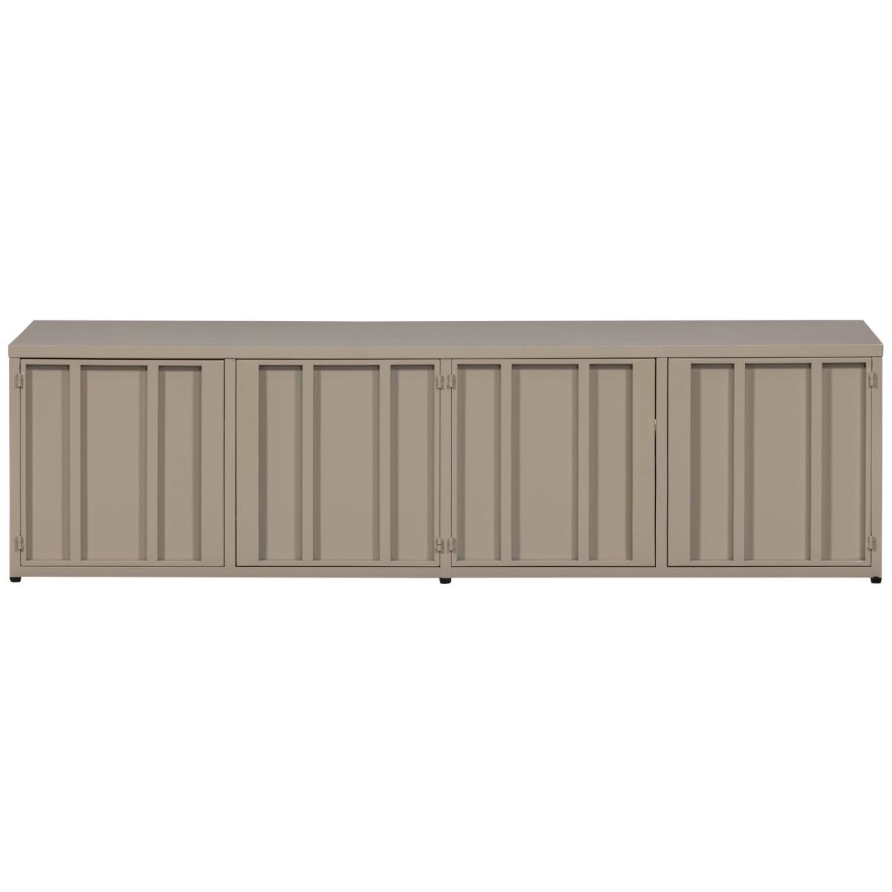 TV-Board Level aus Metall 160 cm, Sand