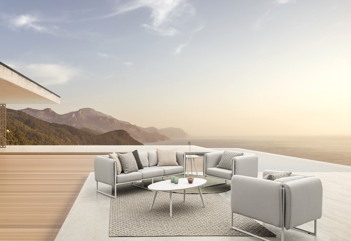 Outdoor-Teppichg Bhajan Grau, 230x350 cm