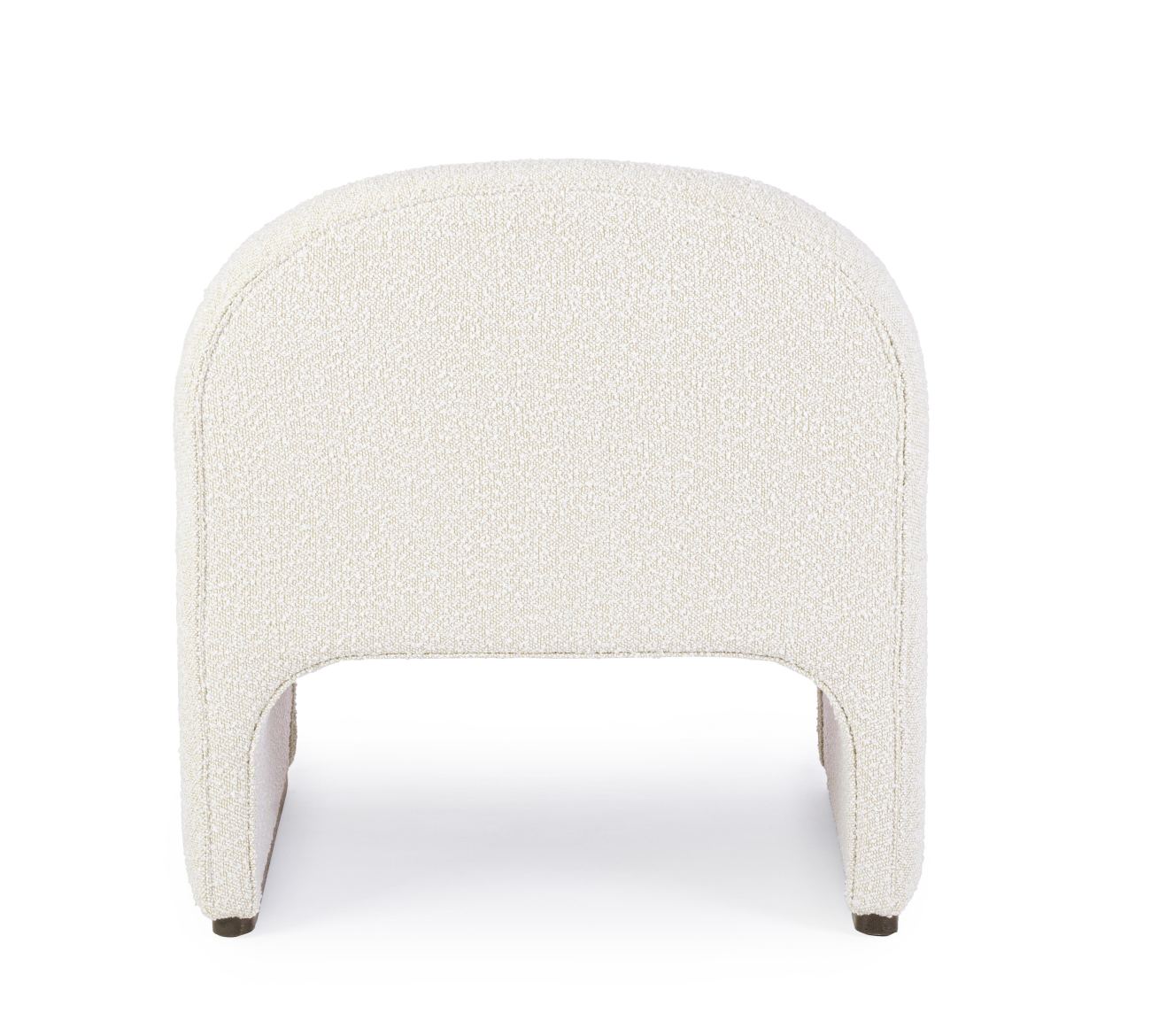 Sessel Bassilla aus Boucle-Stoff, Natur