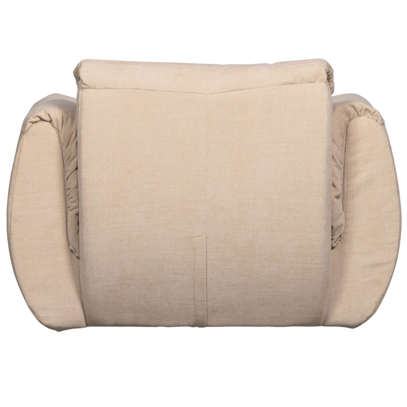 Drehsessel Baggy aus Chenille-Stoff, Sand