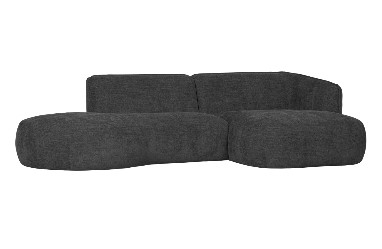 Ecksofa Polly aus Webstoff Rechts, Grau Ecksofa Polly aus Webstoff Rechts, Grau
