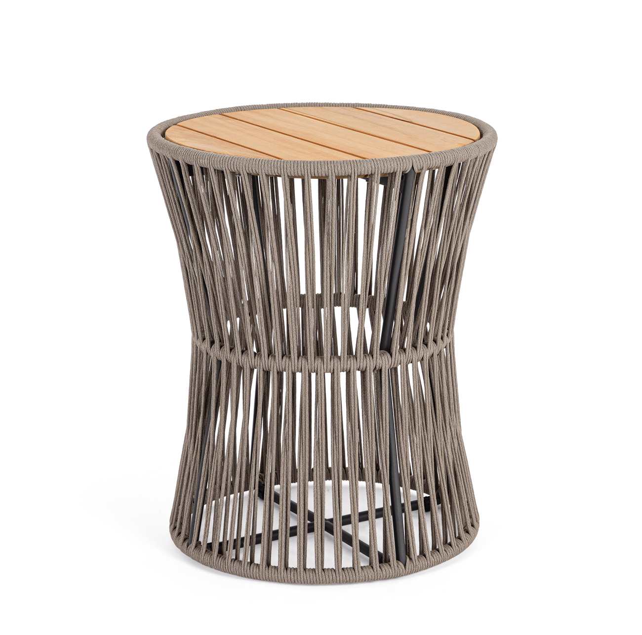 Gartenbeistelltisch Carles aus Teakholz, Natur Gartenbeistelltisch Carles aus Teakholz, Natur