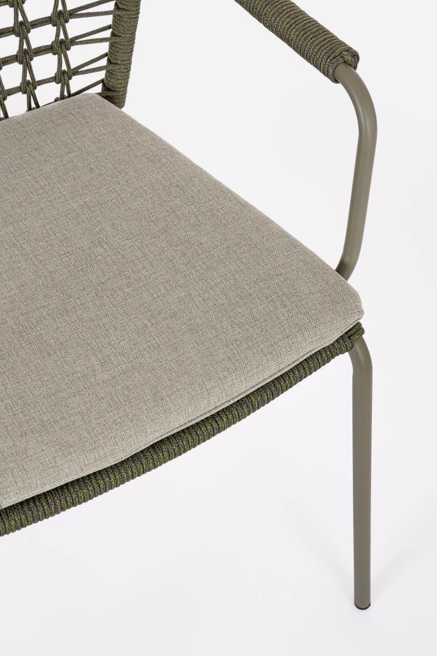 Gartenstuhl Canar aus Metall, Grün