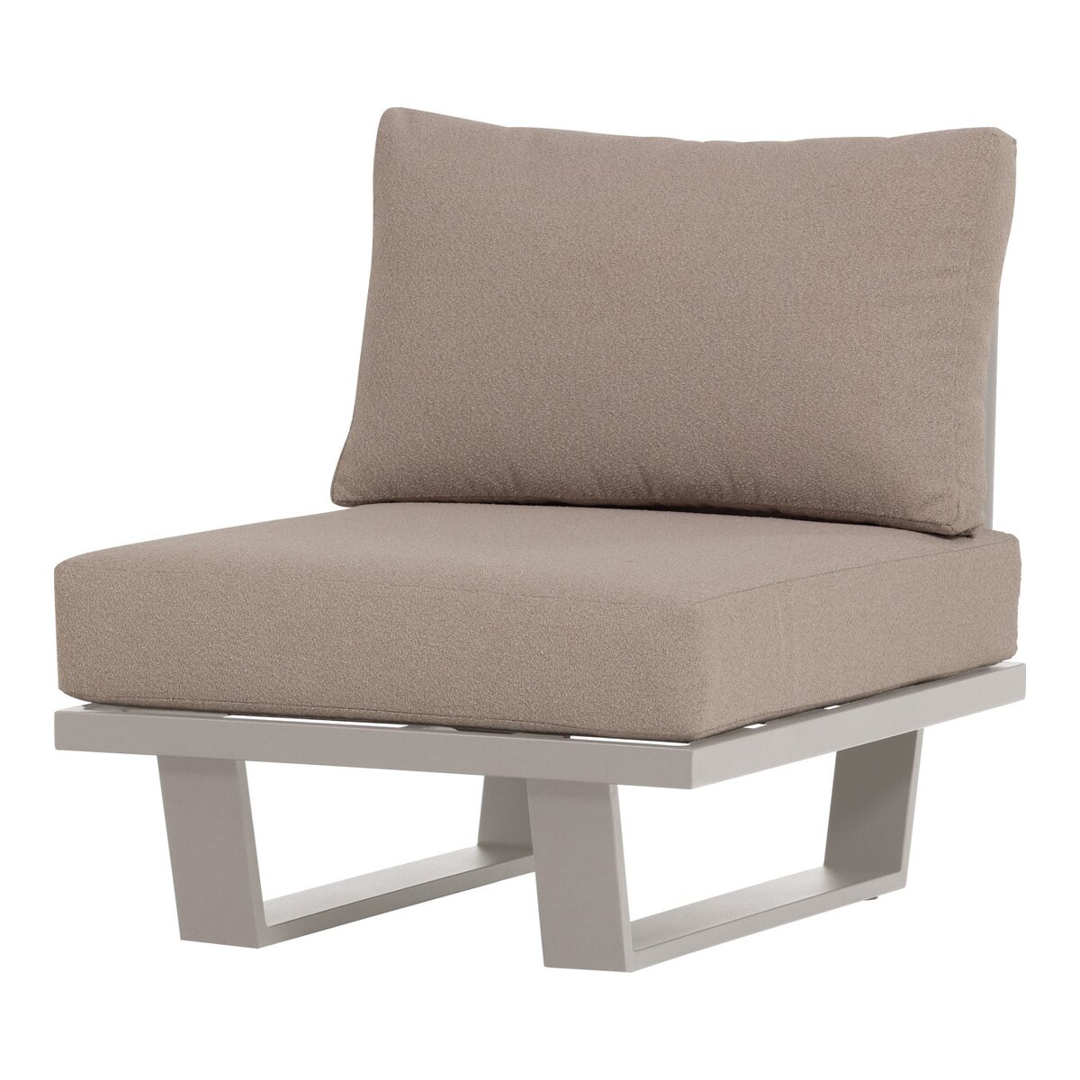 Gartensessel Bear - Aluminium & Olefin-Stoff, Sand