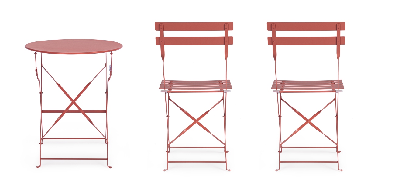 Garten-Set Austin, Stühle & Tisch, Terrakotta