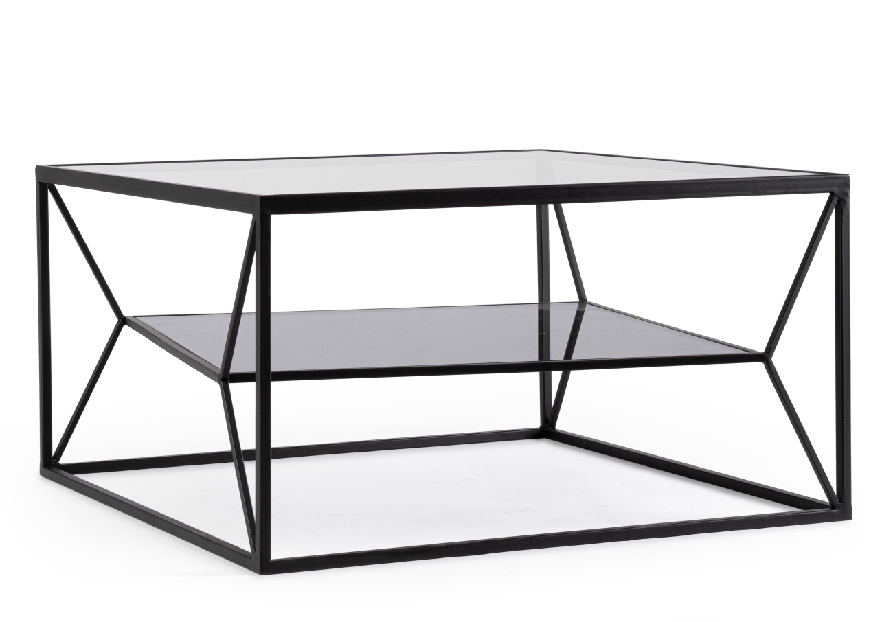 Couchtisch Hydra aus Metall Schwarz, 70x70 cm Couchtisch Hydra aus Metall Schwarz, 70x70 cm