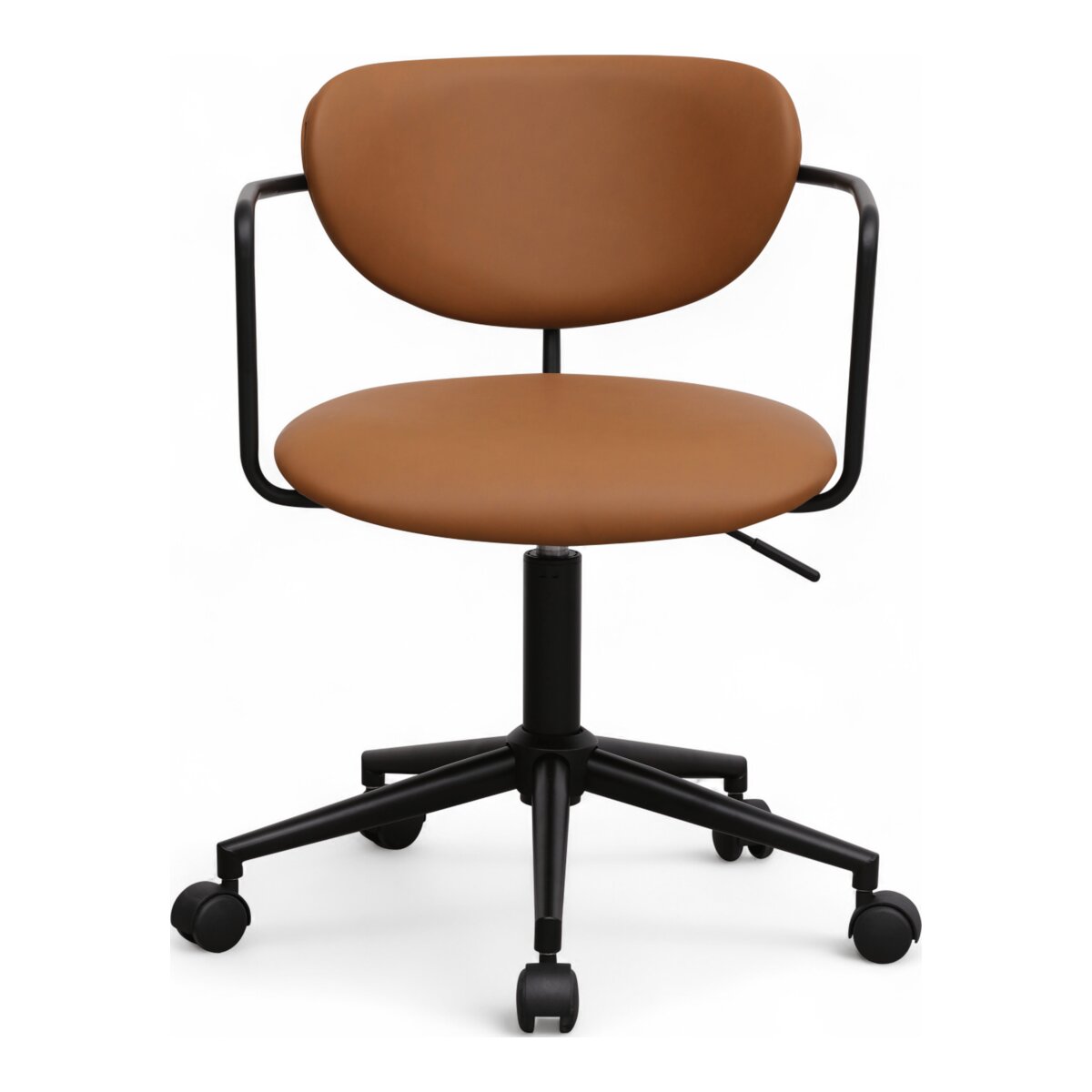 Bürostuhl Odila aus Kunstleder - Drehbar, Höhenverstellbar, Neigbar, Hellbraun