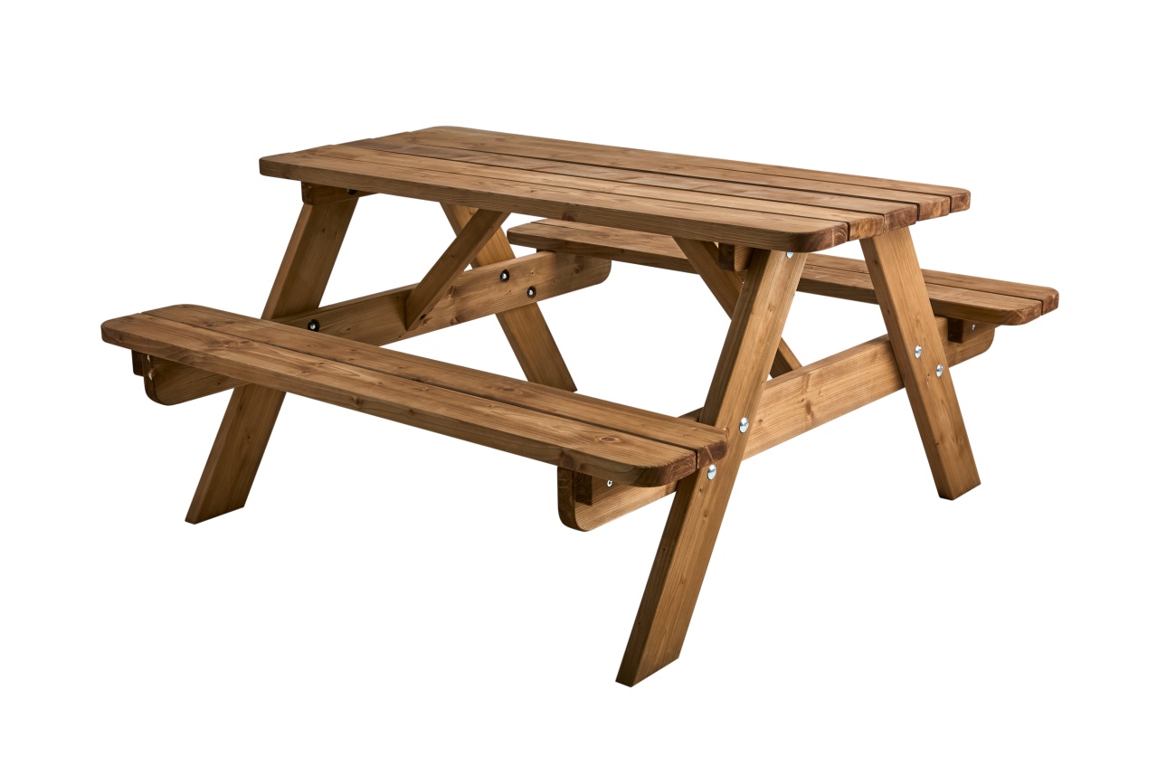 Picknicktisch Resmo aus Kiefernholz, Braun Kinder-Picknicktisch Resmo aus Kiefernholz, Braun