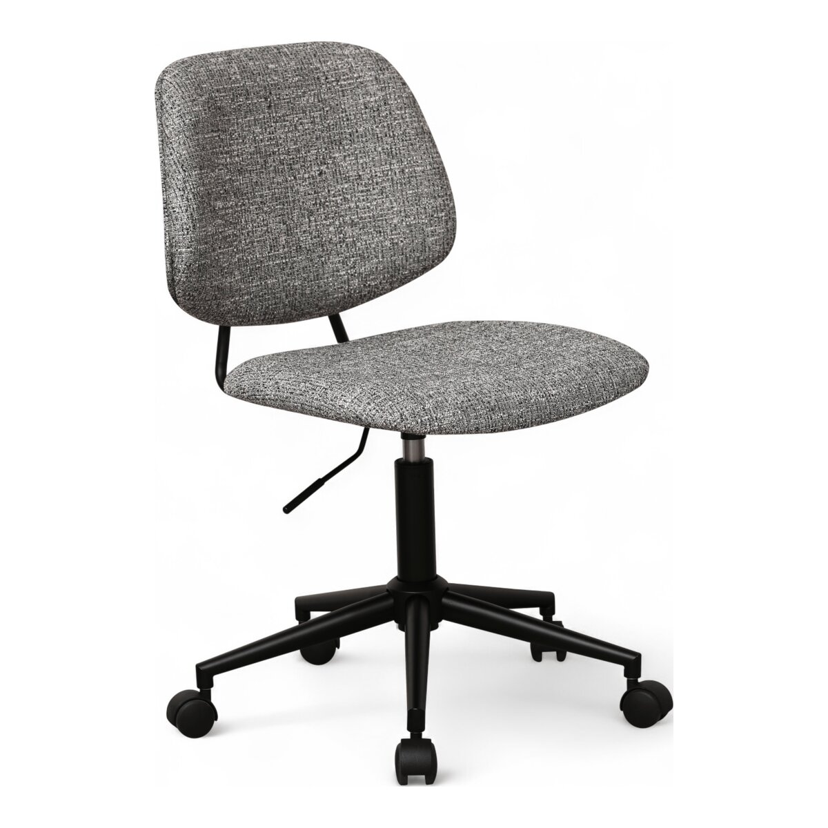 Bürostuhl Otal aus Boucle - Drehbar, Höhenverstellbar, Neigbar, Grau