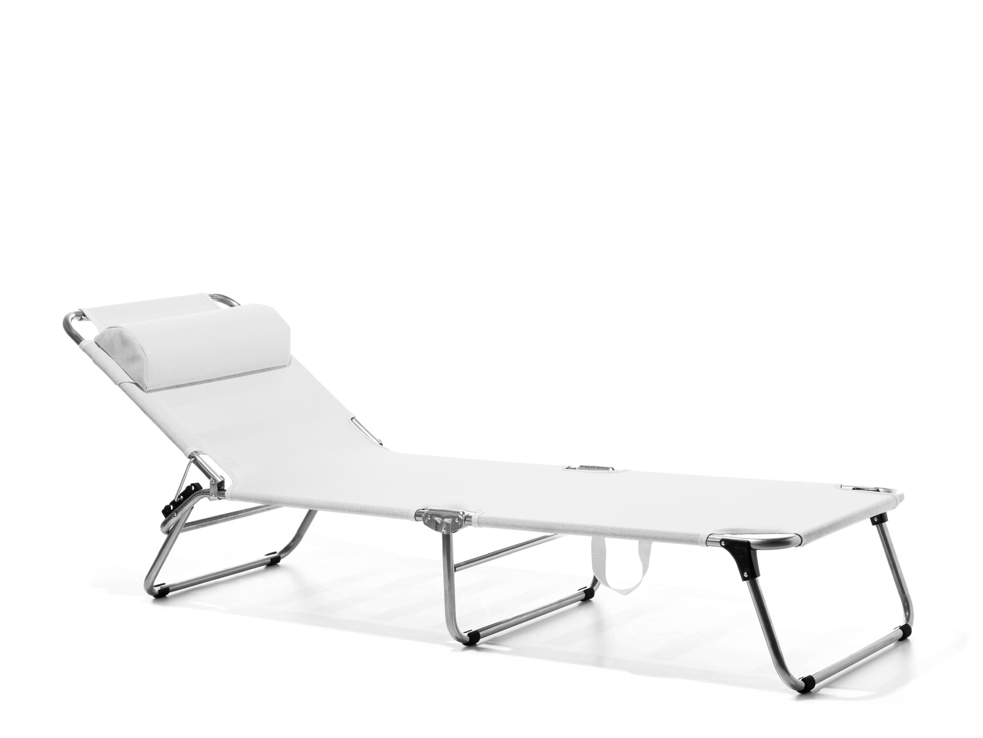 Dreibeinliege Amigo aus Aluminium, Weiß Dreibeinliege Amigo aus Aluminium, Weiß