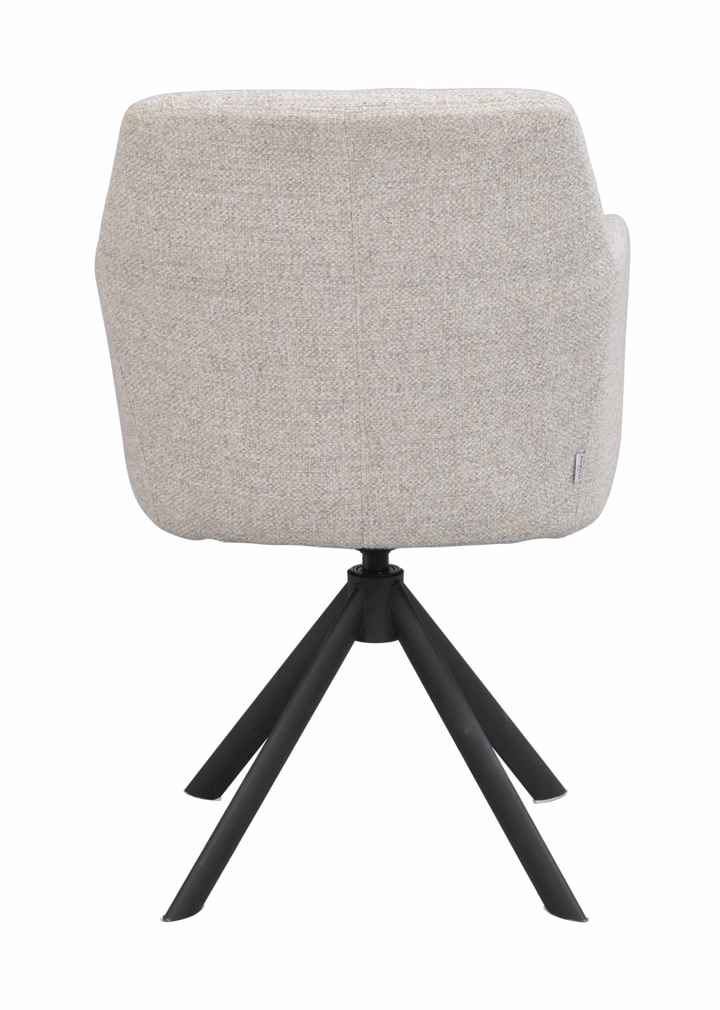 Stuhl Gladstone 2er Set mit Armlehnen, drehbar, Hellbeige – modernes Design trifft Komfort.