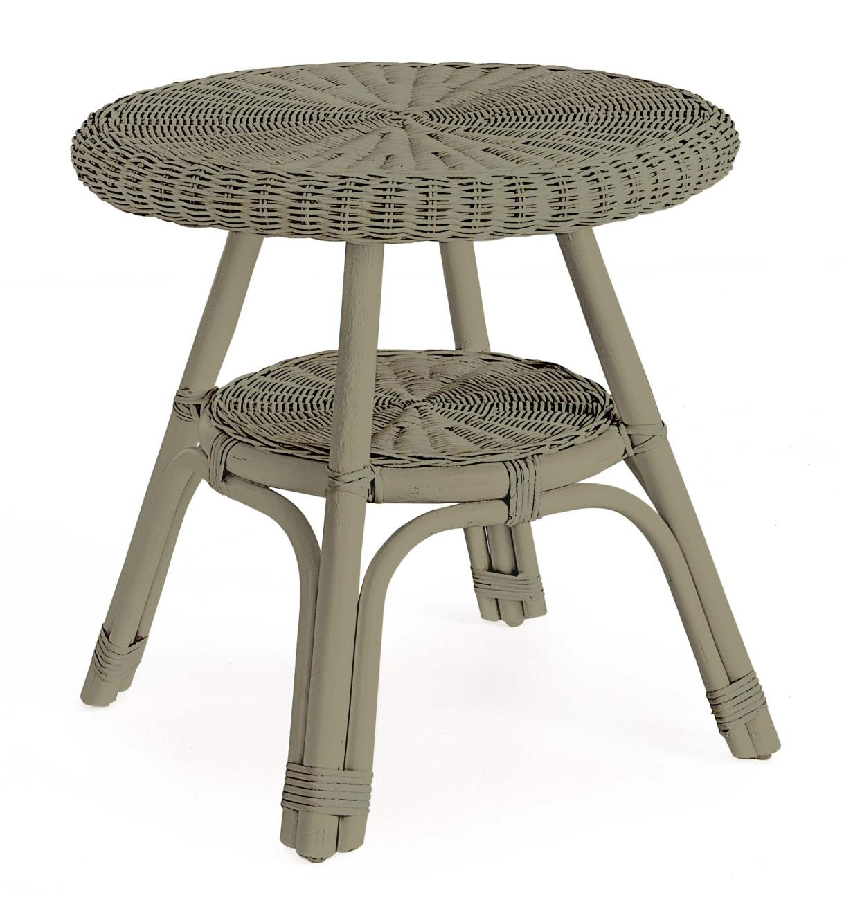 Gartenbeistelltisch Alliss aus Rattan, Olive Gartenbeistelltisch Alliss aus Rattan, Olive