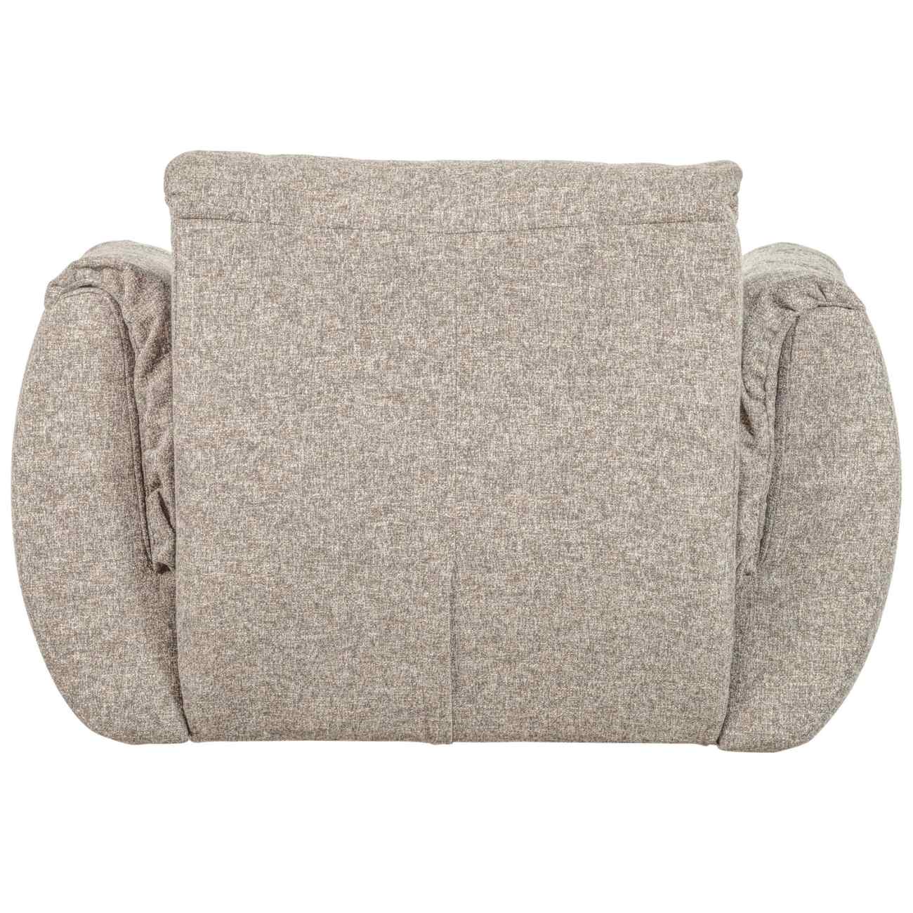 Drehsessel Baggy aus Melange-Stoff, Natur