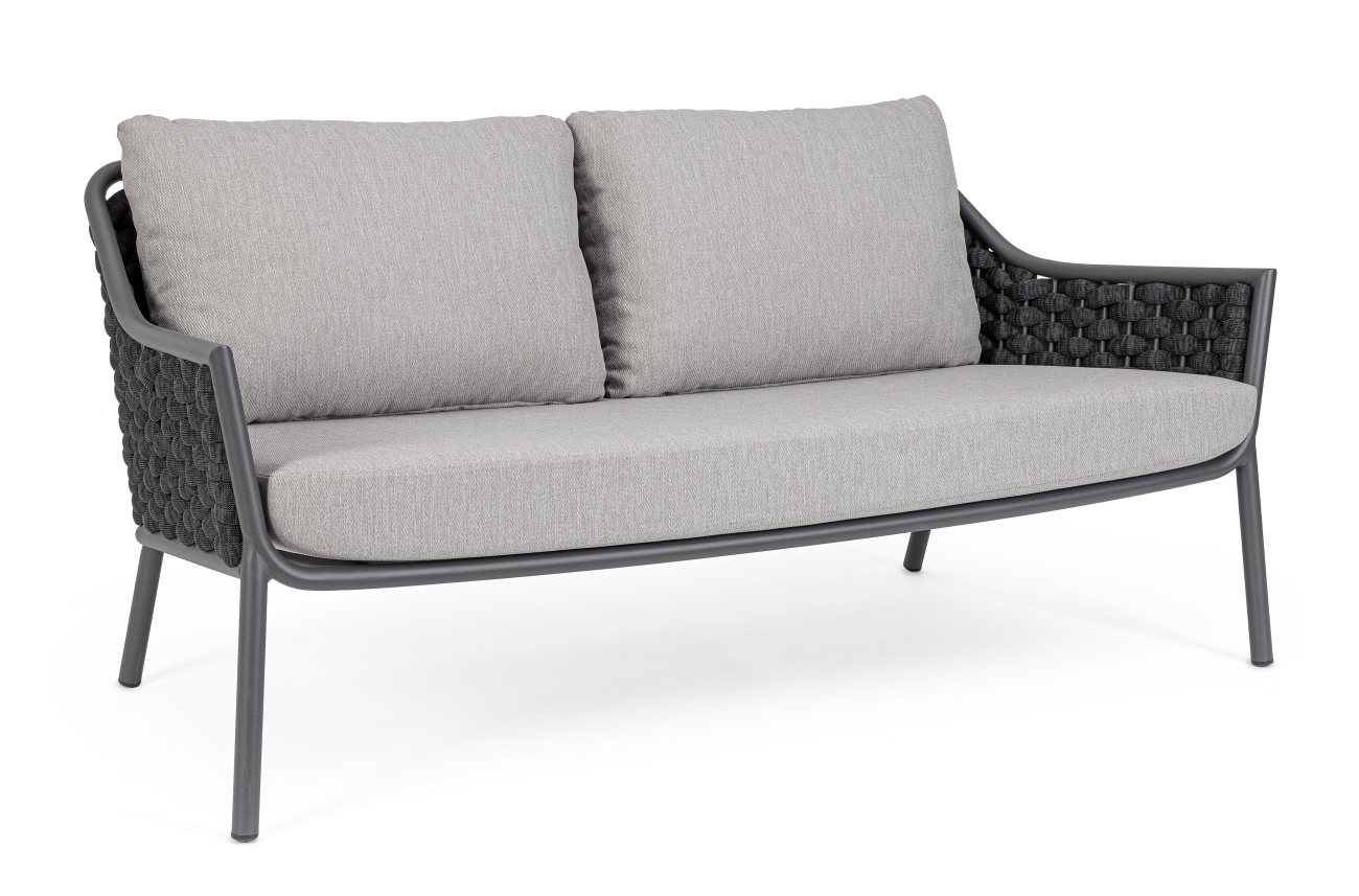 Gartensofa Everly aus Aluminium, Anthrazit Gartensofa Everly aus Aluminium, Anthrazit