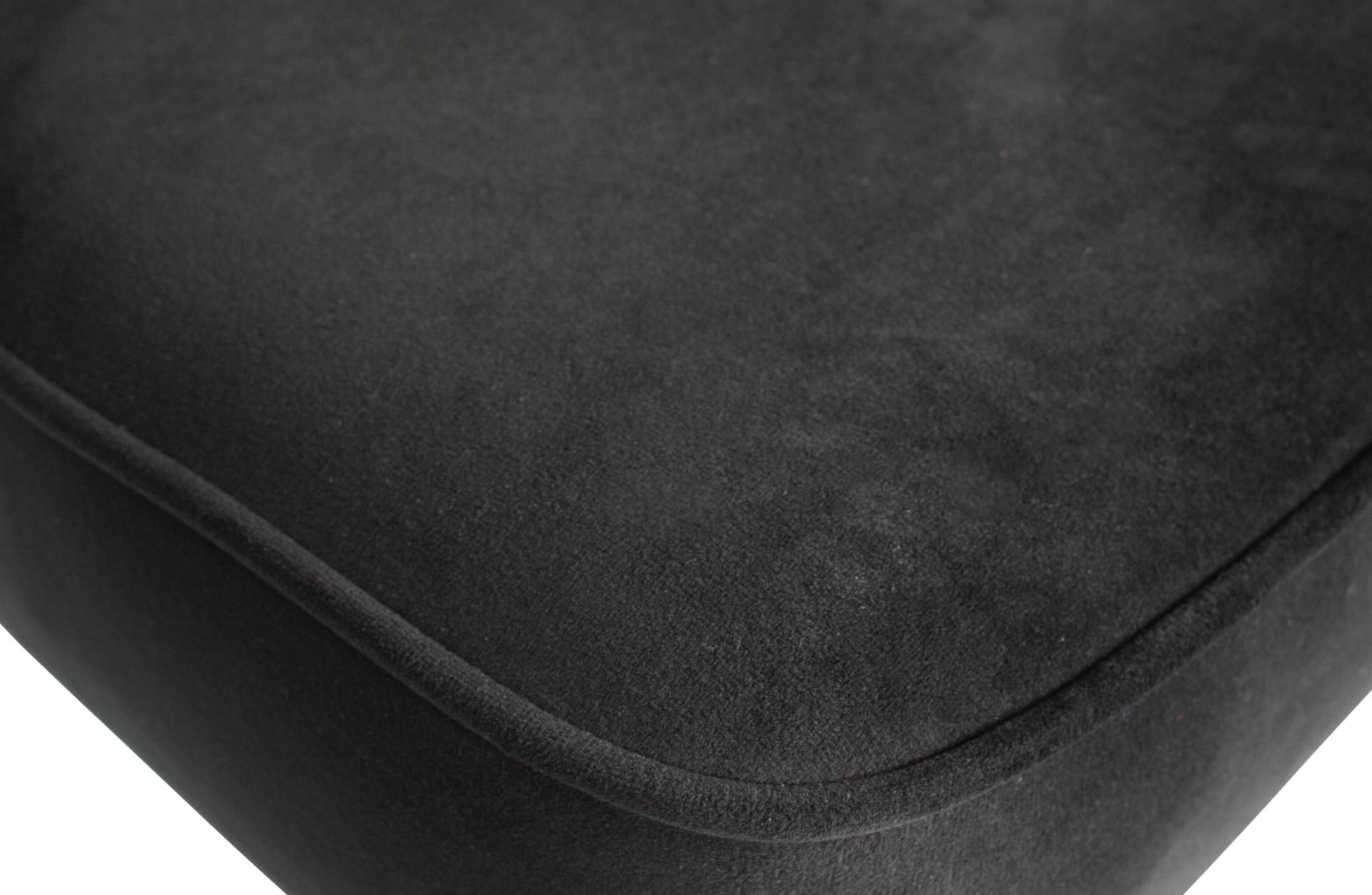 Der Barhocker Vogue überzeugt mit seinem modernen Design. Gefertigt wurde er aus Samt, welches einen schwarzen Farbton besitzt. Das Gestell ist aus Metall und hat eine schwarze Farbe. Der Barhocker verfügt über eine Sitzhöhe von 79 cm.