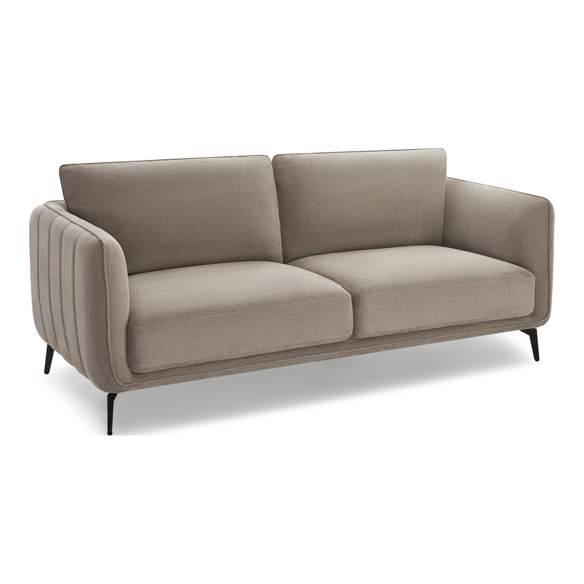 3-Sitzer Sofa Alenes Stoff Taupe - mit Taschenfederkern & weicher Polsterung