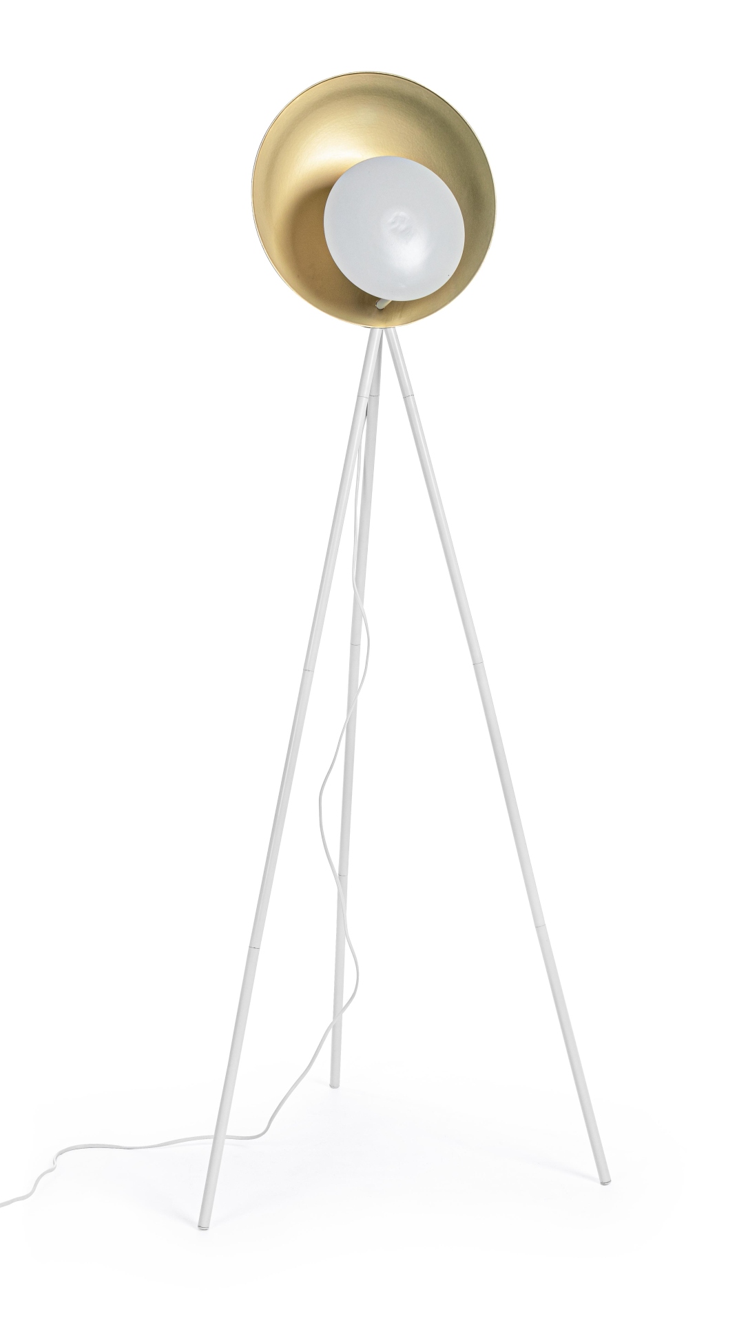 Stehleuchte Design aus Metall, Weiß