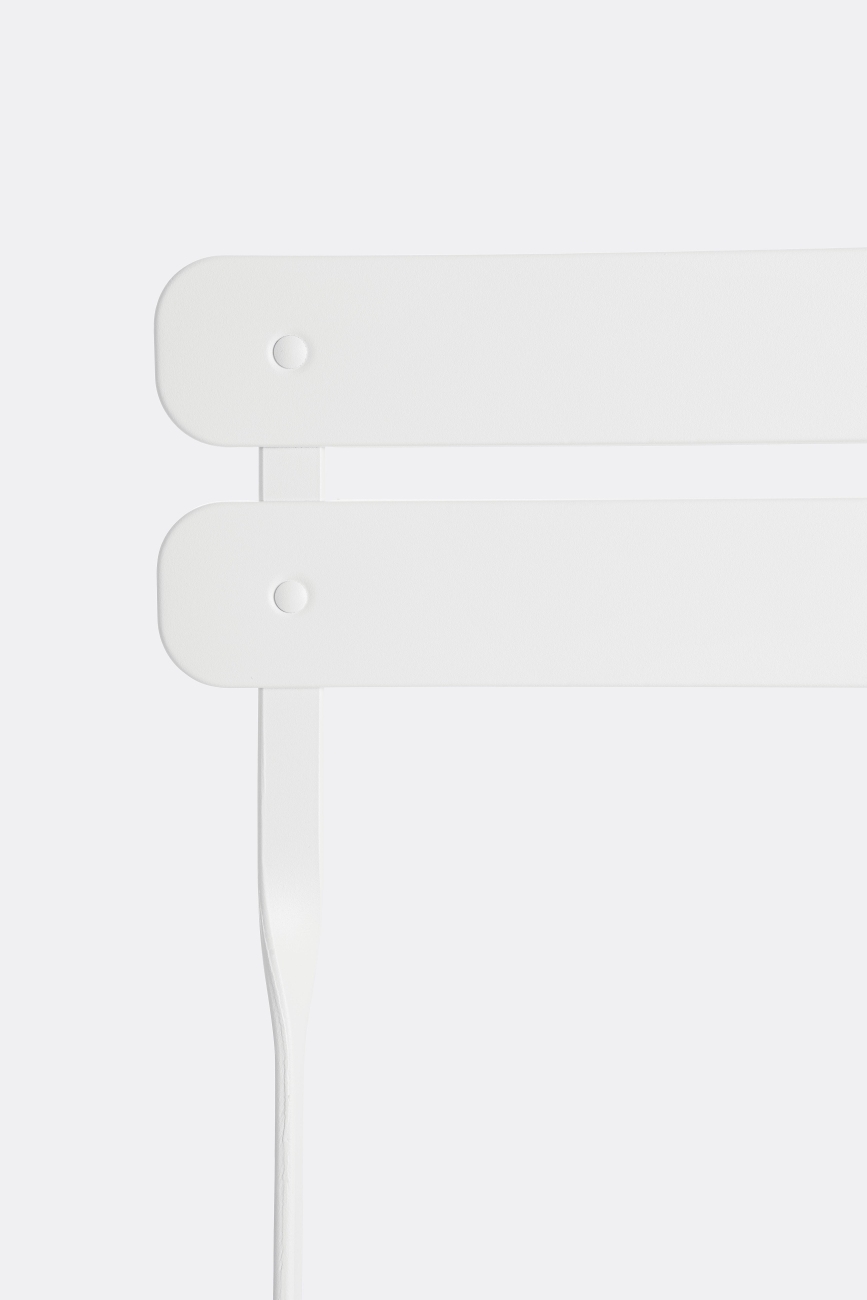 Gartenstuhl Yasmin aus Metall, Weiß