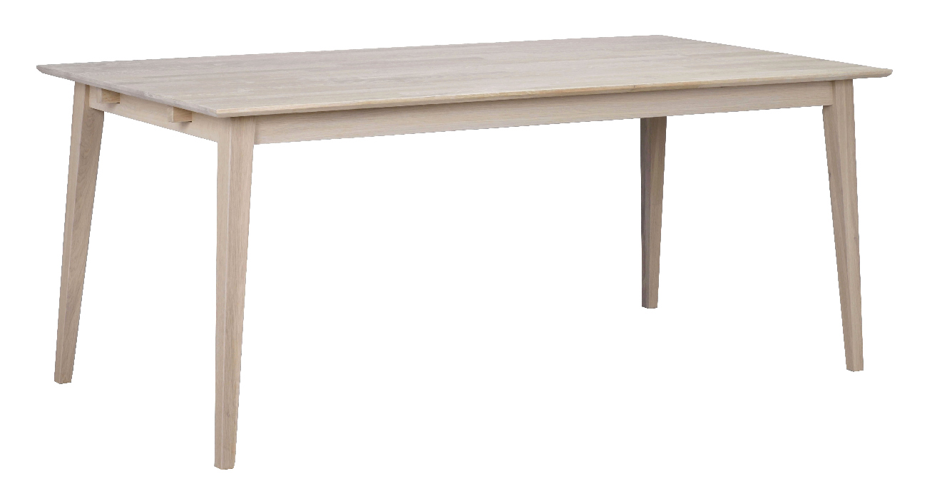 Esstisch Filippa Rechteckig 180x90cm, Eiche Weiß pigmentiert