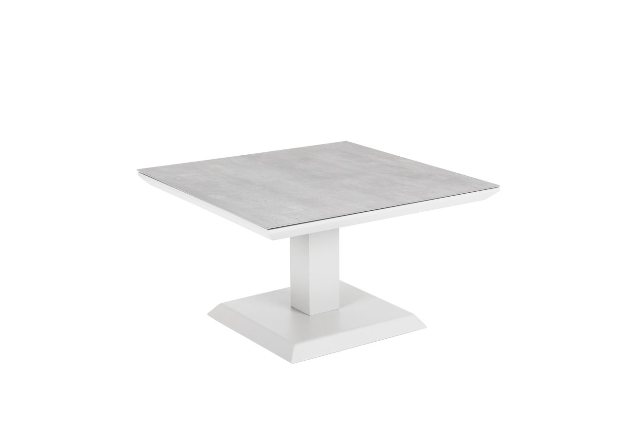 Gartencouchtisch Heis 79x79 cm, Weiß Gartencouchtisch Heis 79x79 cm, Weiß