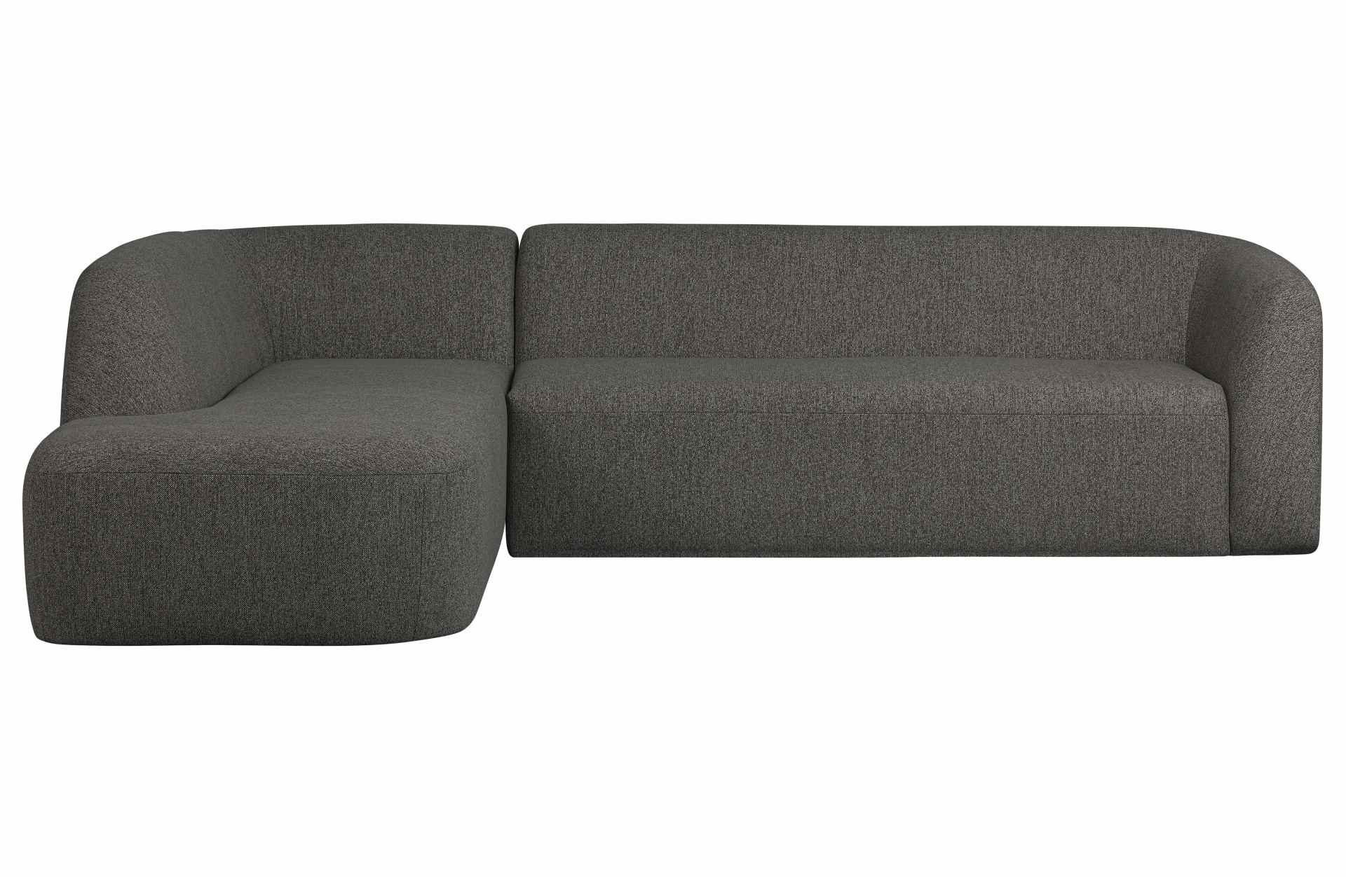 Das Ecksofa Sloping wurde aus bequemen Stoff gefertigt, welcher einen Dunkelgrauen Farbton besitzt. Das Sofa ist ein echter Hingucker für dein Zuhause, denn es hat ein modernes Design, welches zu jeder Inneneinrichtung passt.