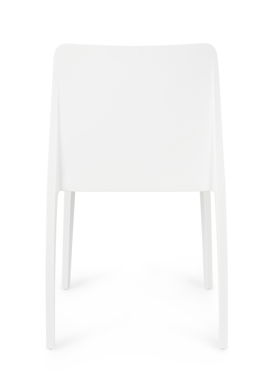 Stuhl Chloris 4er-Set aus Kunststoff, Weiß