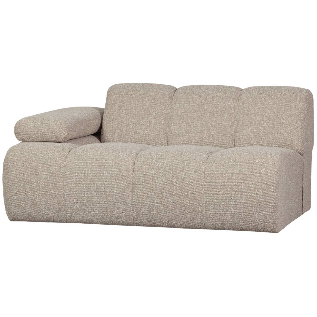 Modulsofa Mojo Boucle 1,5er Arm-Links, Beige Modulsofa Mojo Boucle 1,5er Arm-Links, Beige