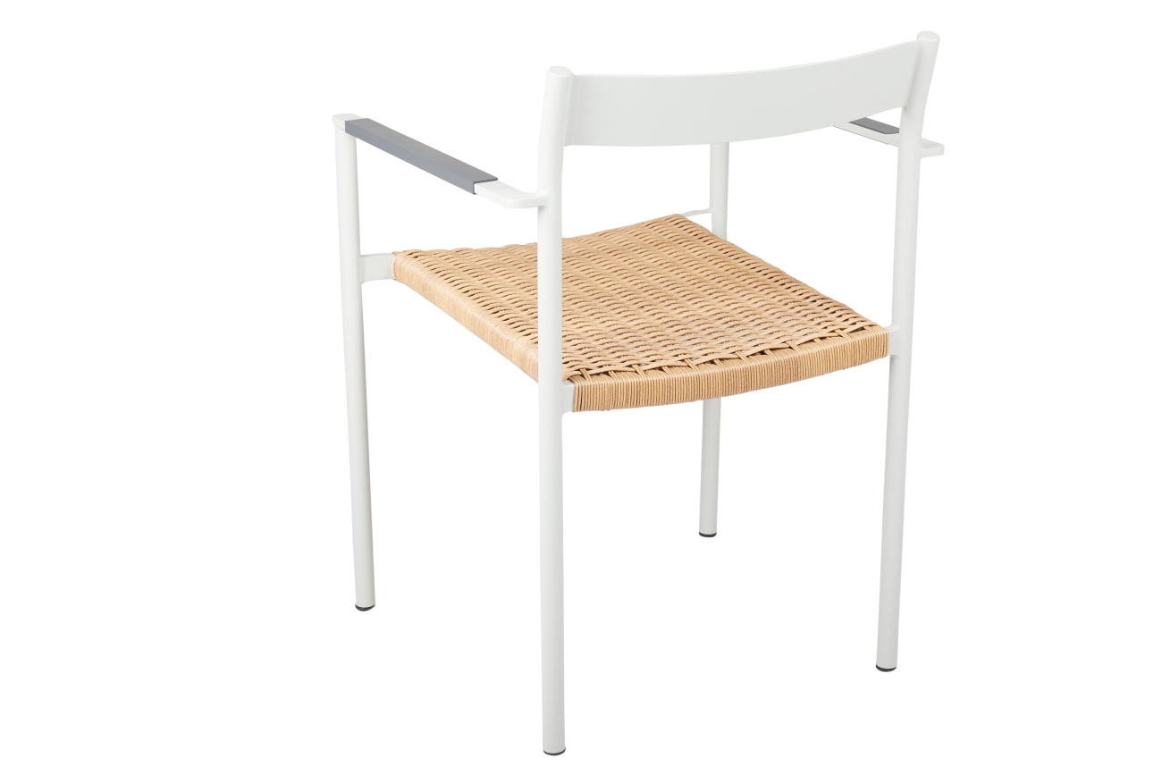 Gartenstuhl DK mit Armlehne, Hellgrau