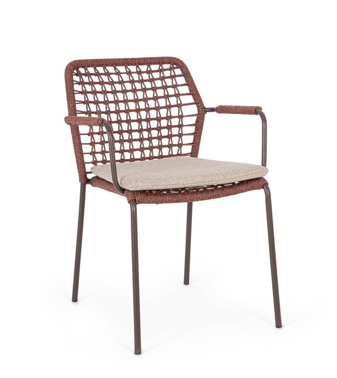 Gartenstuhl Canar aus Metall, Rot Gartenstuhl Canar aus Metall, Rot