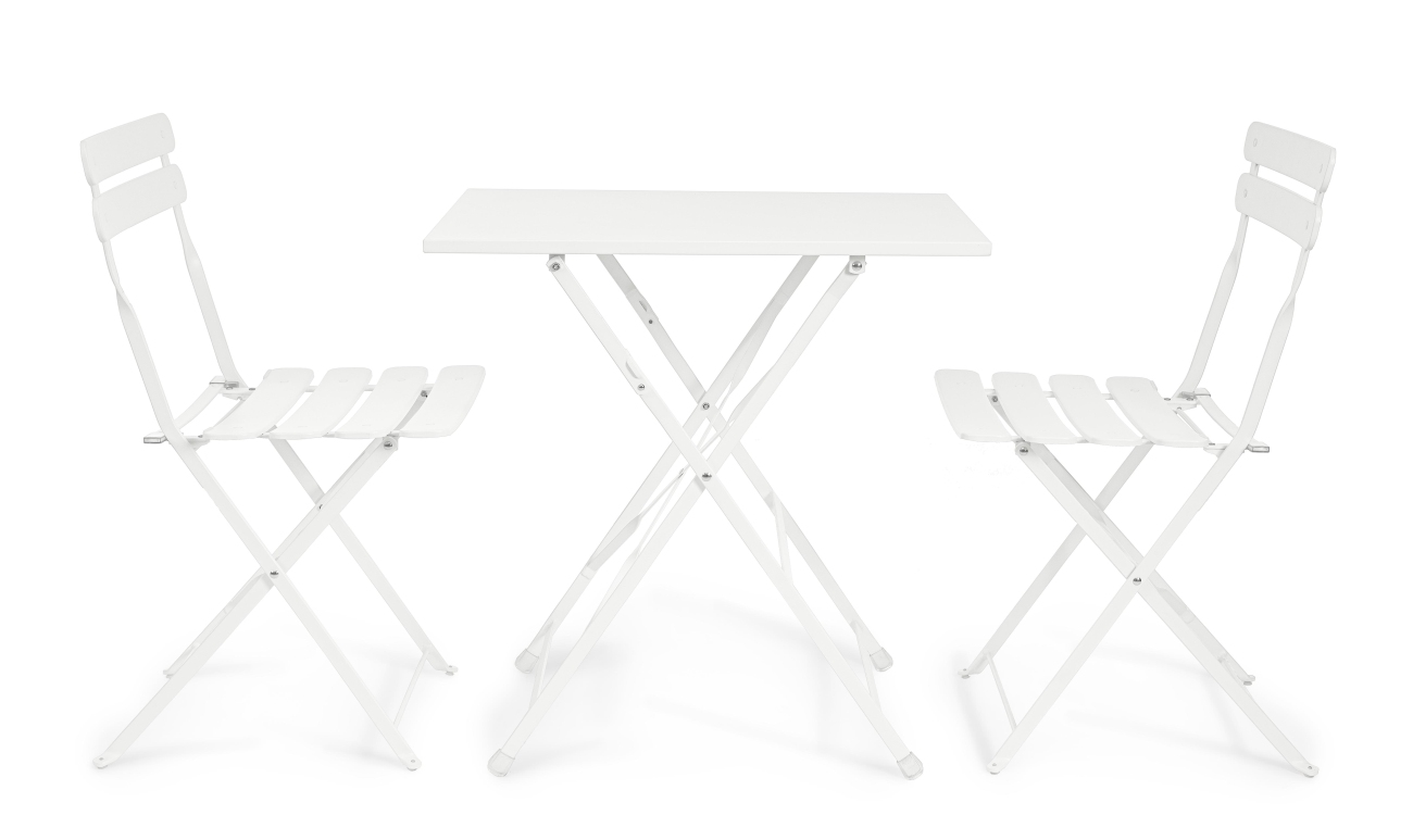 Gartenstuhl Yasmin aus Metall, Weiß