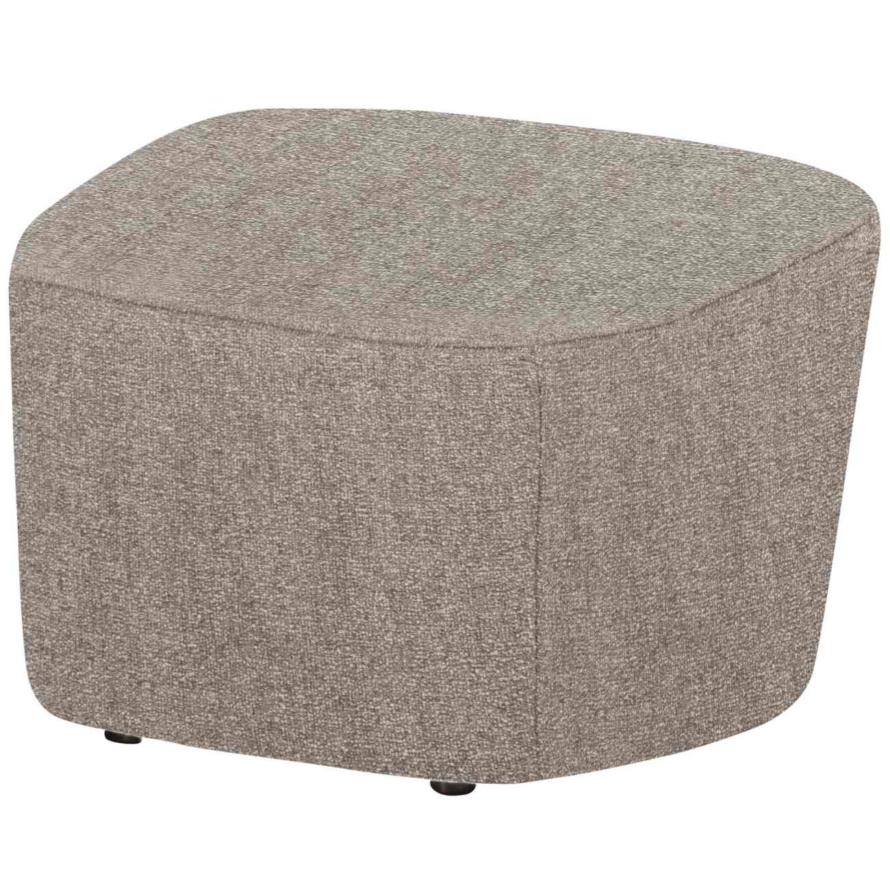 Hocker Lofty aus Stoff, Natur