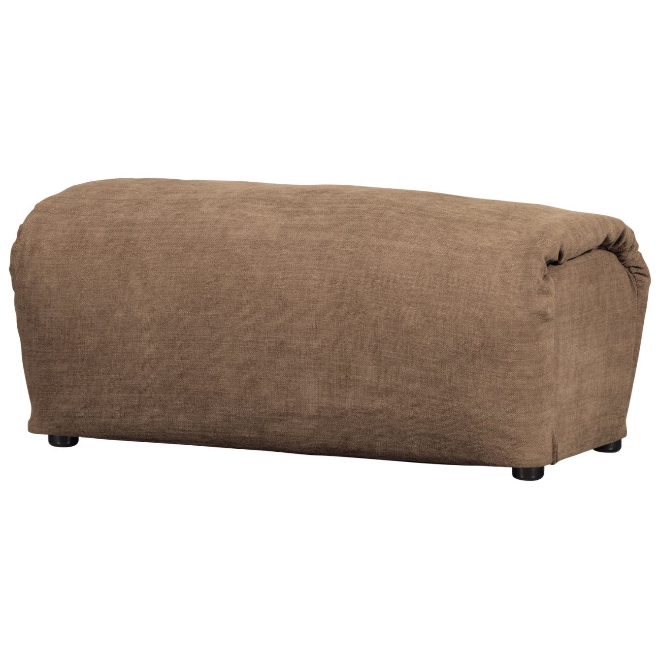 Hocker Baggy aus Chenille-Stoff, Braun Hocker Baggy aus Chenille-Stoff, Braun
