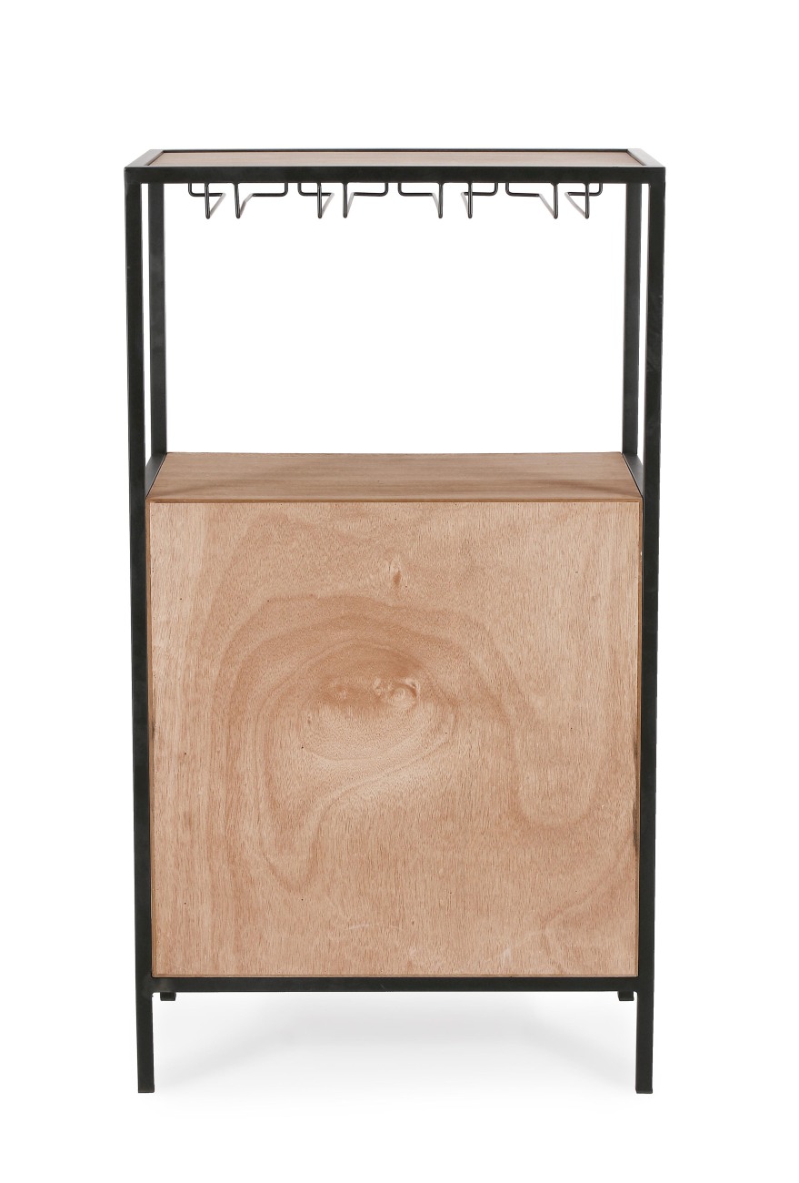 Weinregal Issac aus Metall, 50 cm