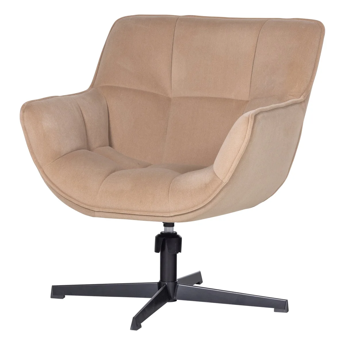 Drehsessel Wibo - Samt Natur