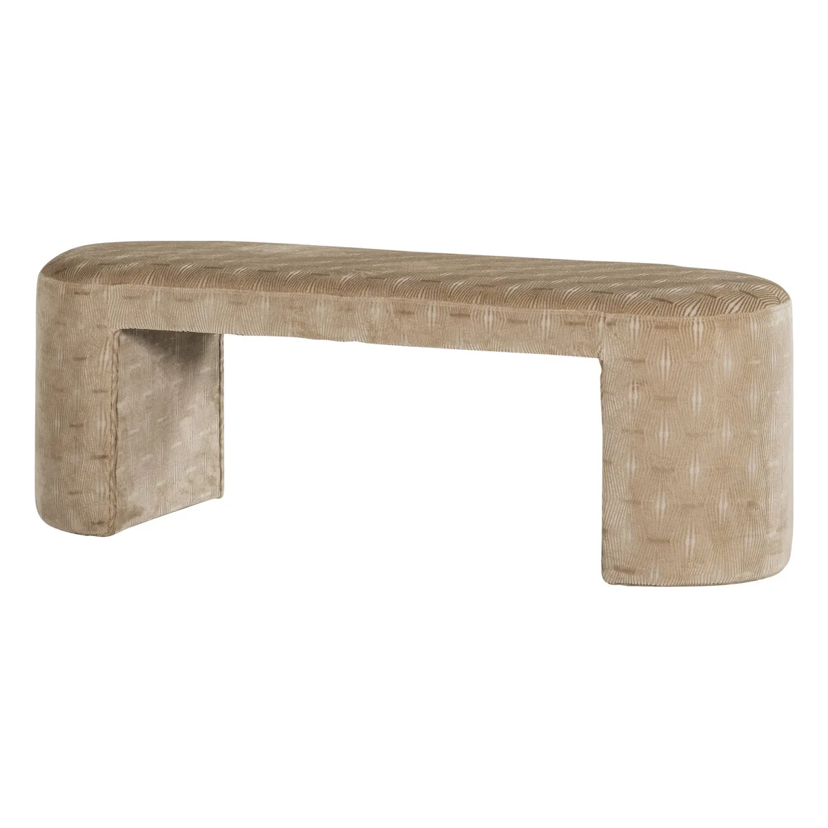 Bank Jacob - Webstoff Natur, mit Streifenmuster