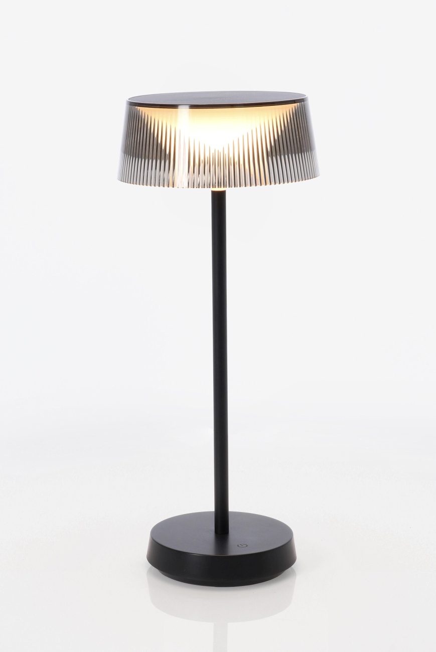 Gartentischleuchte Caral mit LED, Schwarz