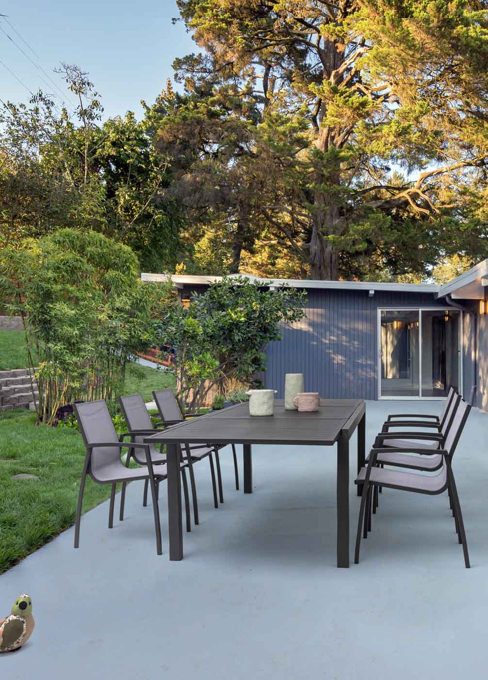 Zeitlos und moderne Gartentisch Hilde aus Aluminium mit Ausziehfunktion