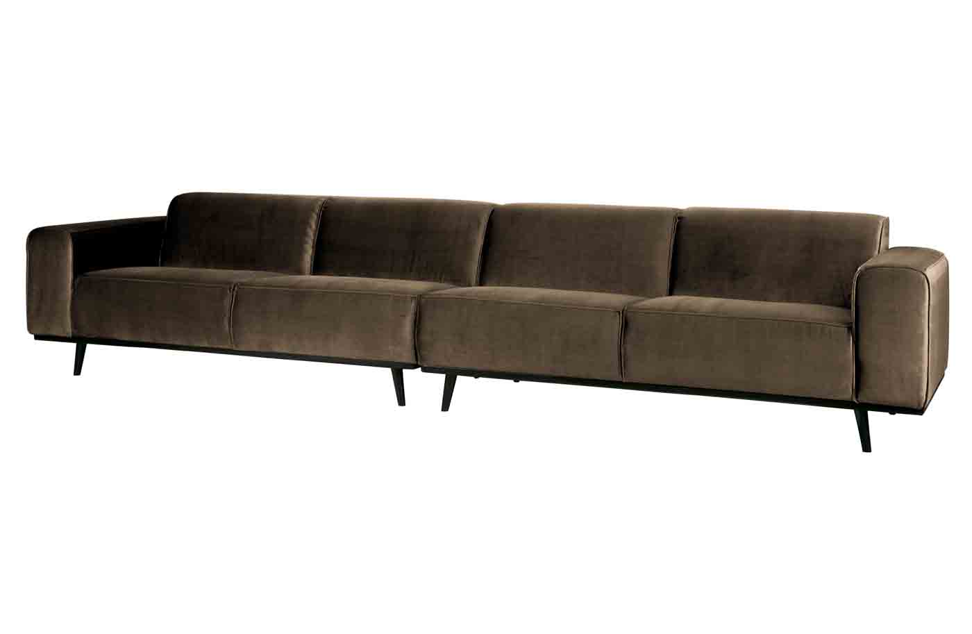 Bigsofa Statement Samt XXL, 372cm Taupe Bigsofa Statement Samt XXL, 372cm Taupe