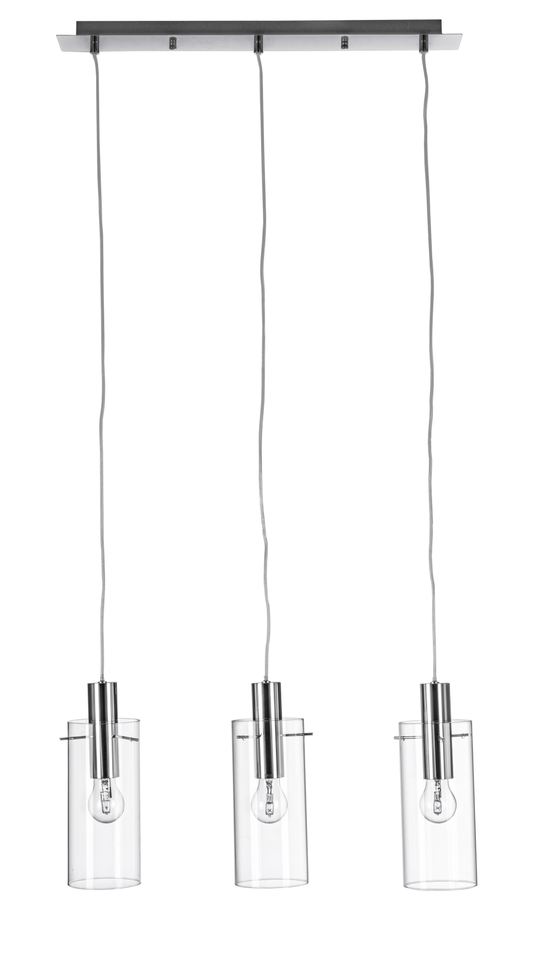 Hängeleuchte Aglow aus Glas, Silber/Klar Hängeleuchte Aglow aus Glas, Silber/Klar
