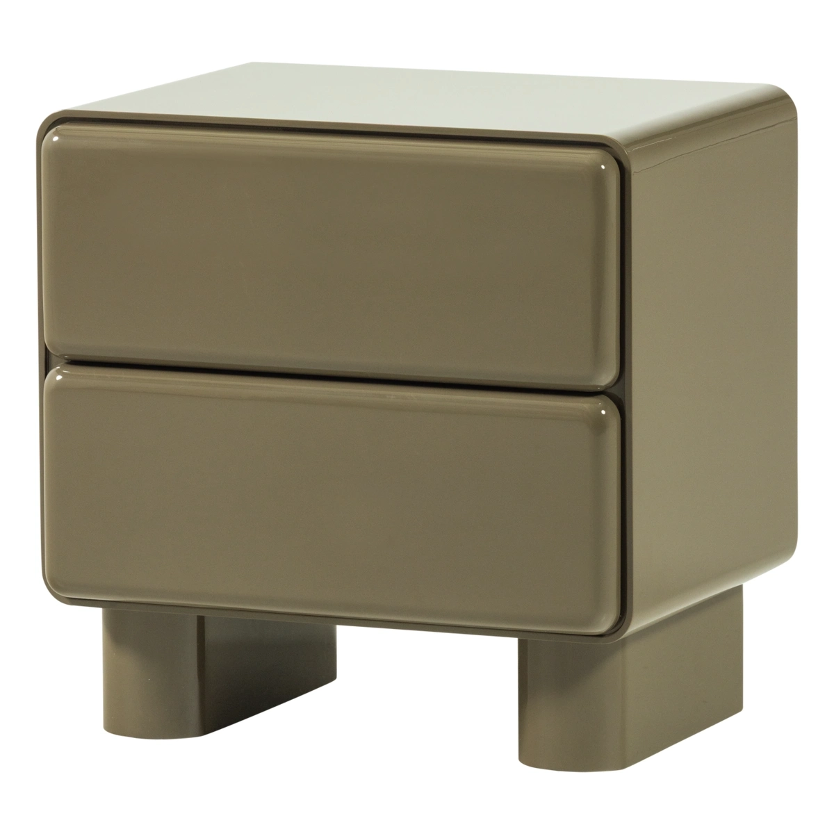 Nachttisch Lustra - Hochglanz-Finish Grün