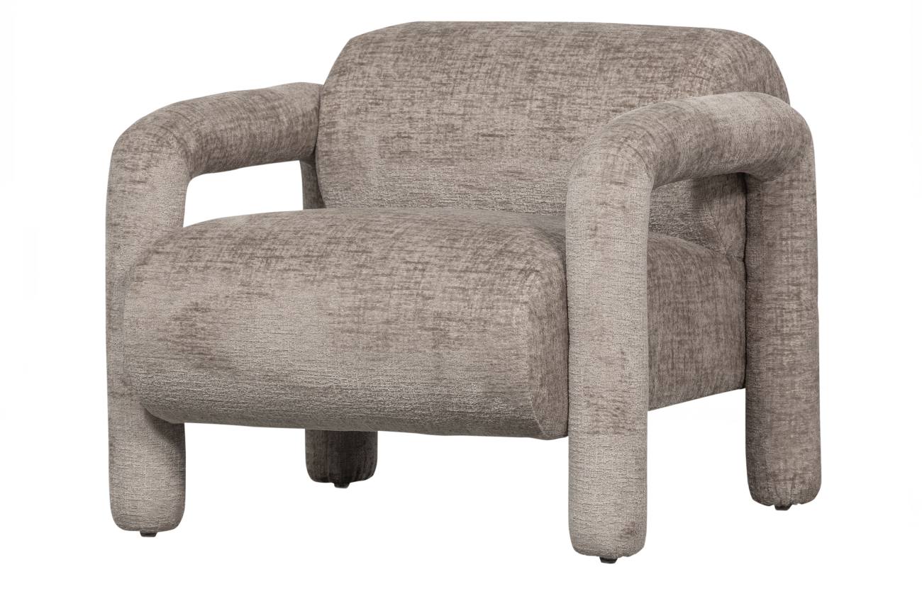 Sessel Lenny aus Samt, Sand Sessel Lenny aus Samt, Sand