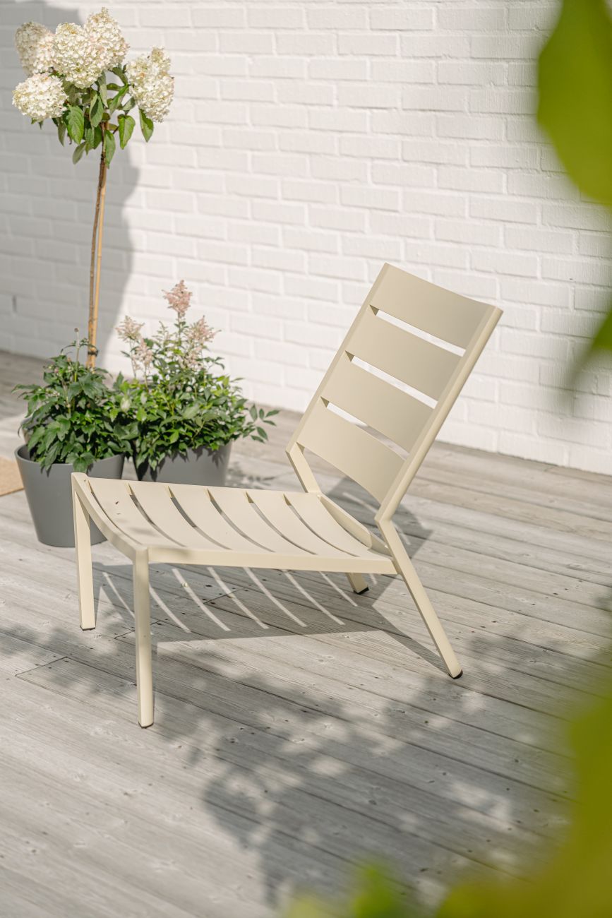 Gartensessel Delia aus Aluminium, Lemon