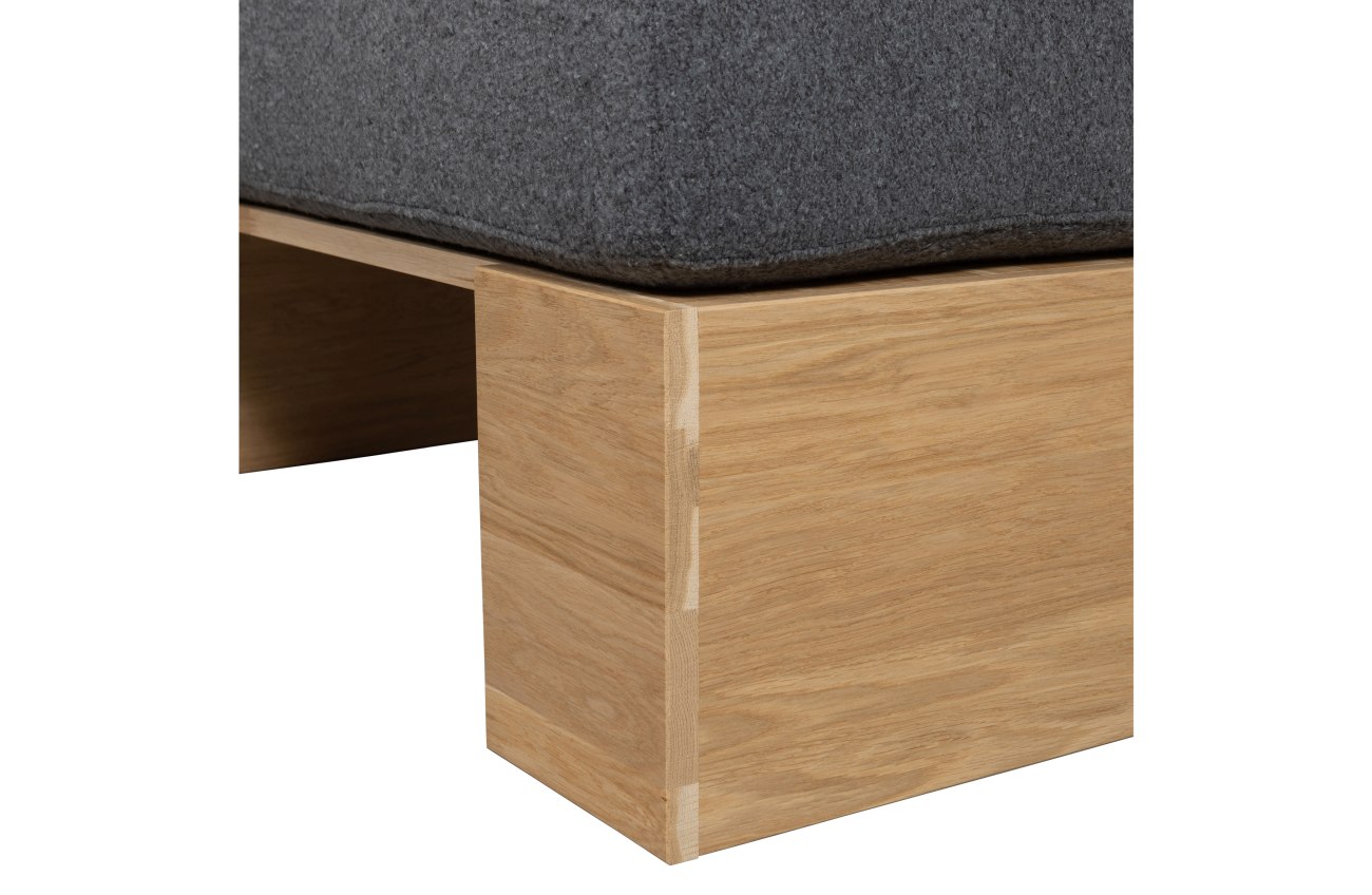 Bank Eat Up aus Eichenholz, Blau