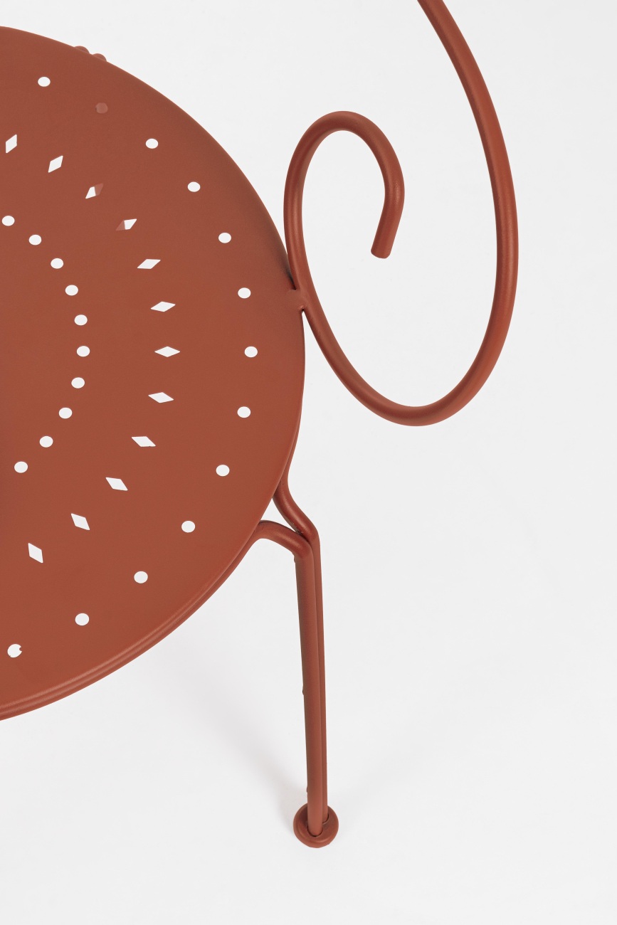 Gartenstuhl Etienne aus Metall, Picant