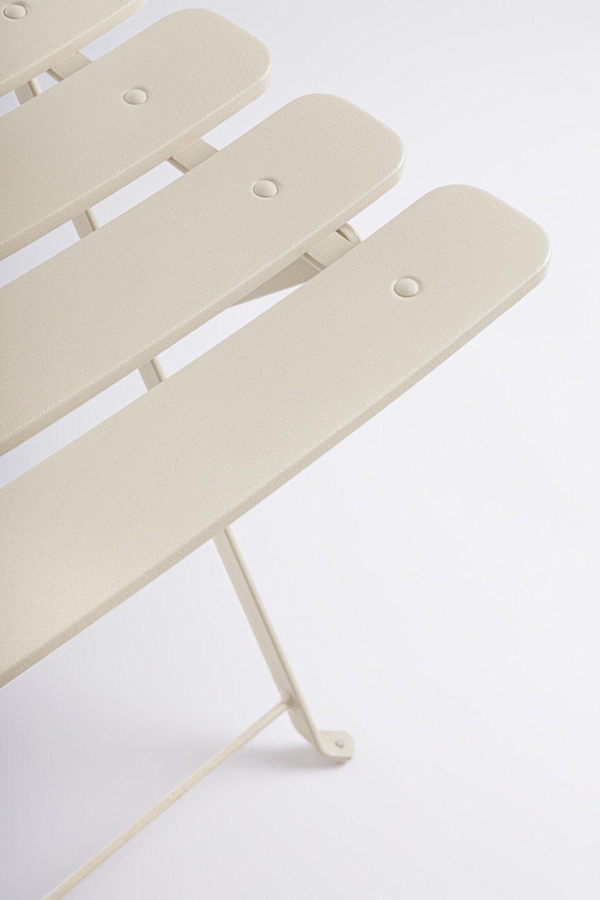 Gartenstuhl Yasmin aus Metall, Champagner