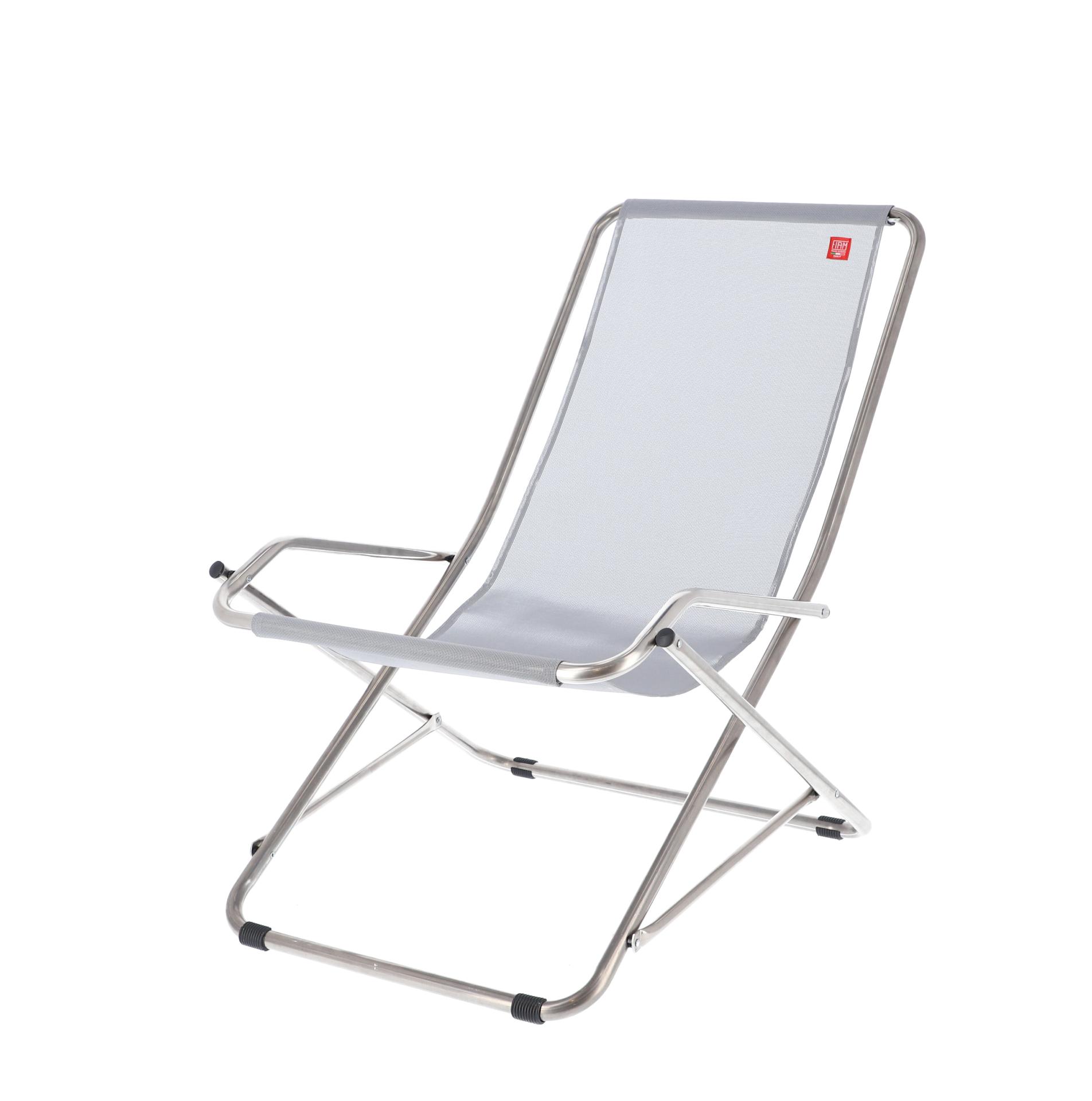 Gartensessel Dondolina aus Aluminium, Grau Gartensessel Dondolina aus Aluminium, Grau