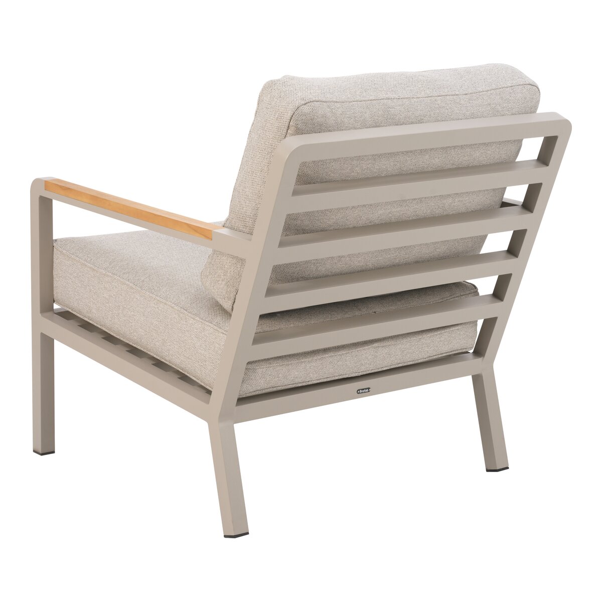 Garten-Sitzgruppe Nova, Khaki/Greige - Aluminium & wasserabweisender Stoff
