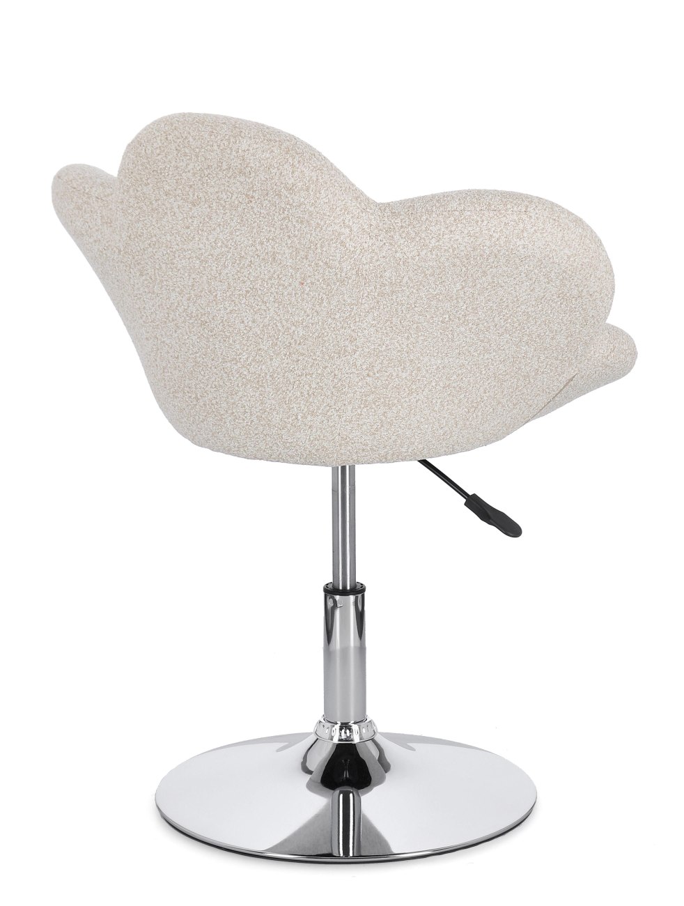 Esszimmerstuhl Fleur 2er-Set, Chrome / Beige