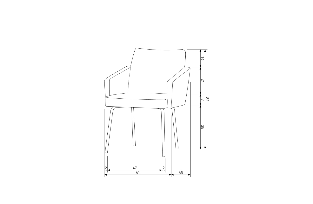 Der Esszimmerstuhl Mount überzeugt mit seinem modernen Design. Gefertigt wurde er aus Web Stoff, welcher einen grauen Farbton besitzt. Das Gestell ist aus Metall und hat eine schwarze Farbe. Der Sessel besitzt eine Sitzhöhe von 47.
